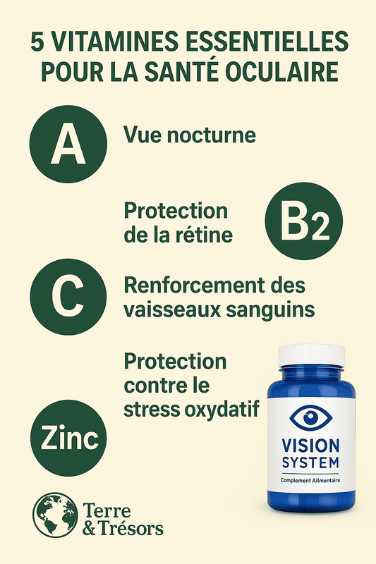 5 Vitamines Essentielles pour Protéger Vos Yeux Naturellement - Terre et Trésors