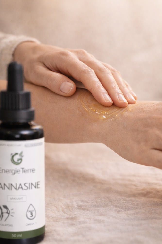 Cannasine Bio - Huile Apaisante Oméga 3 - 6 - 9 | Terre et Trésors - Terre et Trésors