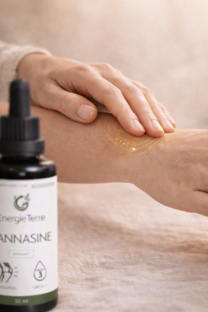 Cannasine Bio - Huile Apaisante Oméga 3 - 6 - 9 | Terre et Trésors - Terre et Trésors