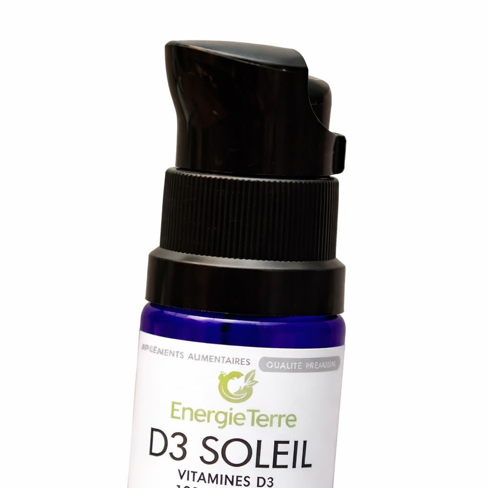 D3 Soleil - Vitamine D3 Naturelle en Gouttes - Terre et Trésors