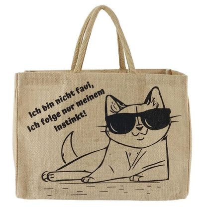 Grand Sac Cabas Jute Naturel 25L | Courses Réutilisable - Terre et Trésors