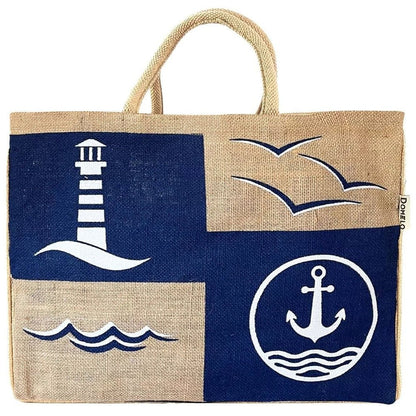 Grand Sac Jute Domelo Maritime 25L | Sunsa - Terre et Trésors - Terre et Trésors