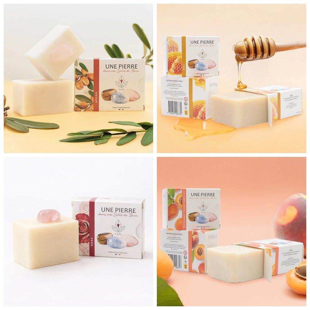 Pack 4 savons artisanaux des Vosges – Sélection Découverte - Terre et Trésors