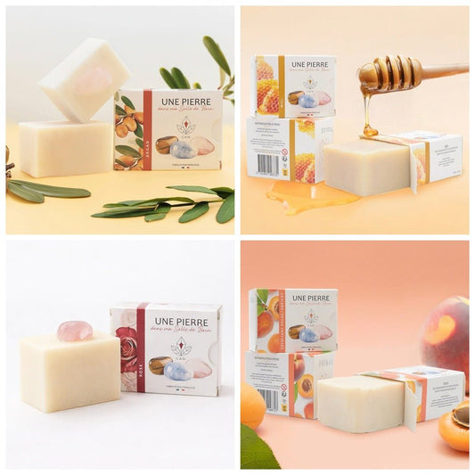 Pack 4 savons artisanaux des Vosges – Sélection Découverte - Terre et Trésors