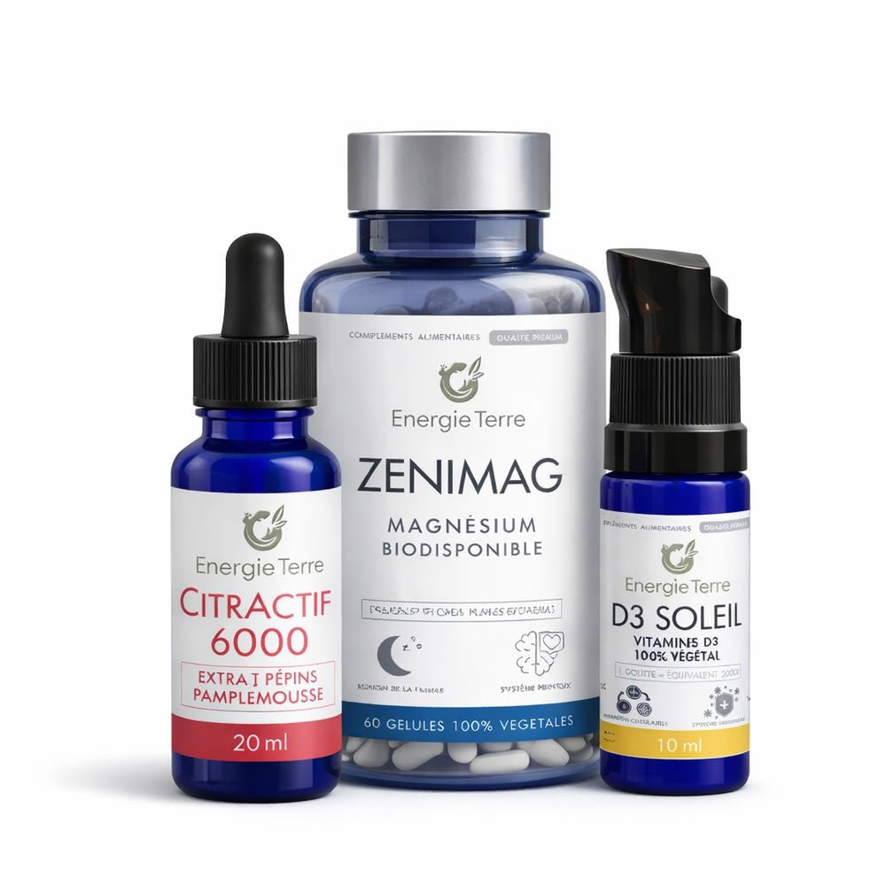 Pack Découverte Bio - Vitamine D3 Magnésium Défenses Naturelles - Terre et Trésors