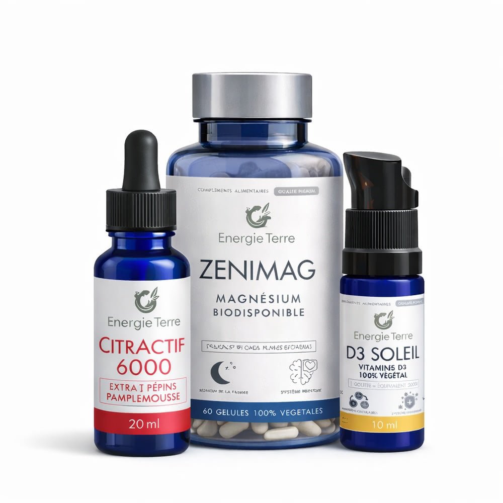 Pack Découverte Bio - Vitamine D3 Magnésium Défenses Naturelles - Terre et Trésors
