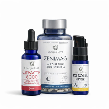 Pack Découverte Bio - Vitamine D3 Magnésium Défenses Naturelles - Terre et Trésors