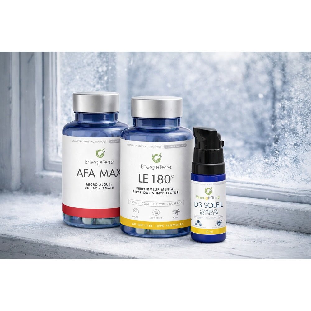 Pack Immunité Hiver - D3 Soleil + AFA MAX + Le 180° - Terre et Trésors
