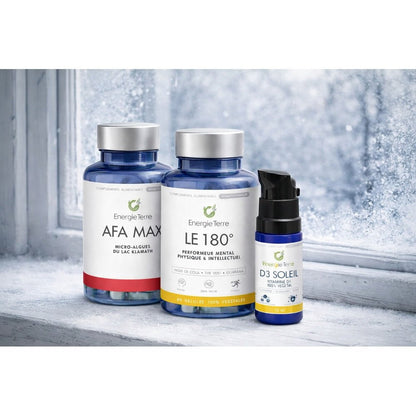 Pack Immunité Hiver - D3 Soleil + AFA MAX + Le 180° - Terre et Trésors