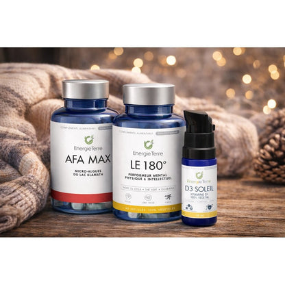 Pack Immunité Hiver - D3 Soleil + AFA MAX + Le 180° - Terre et Trésors