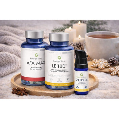 Pack Immunité Hiver - D3 Soleil + AFA MAX + Le 180° - Terre et Trésors
