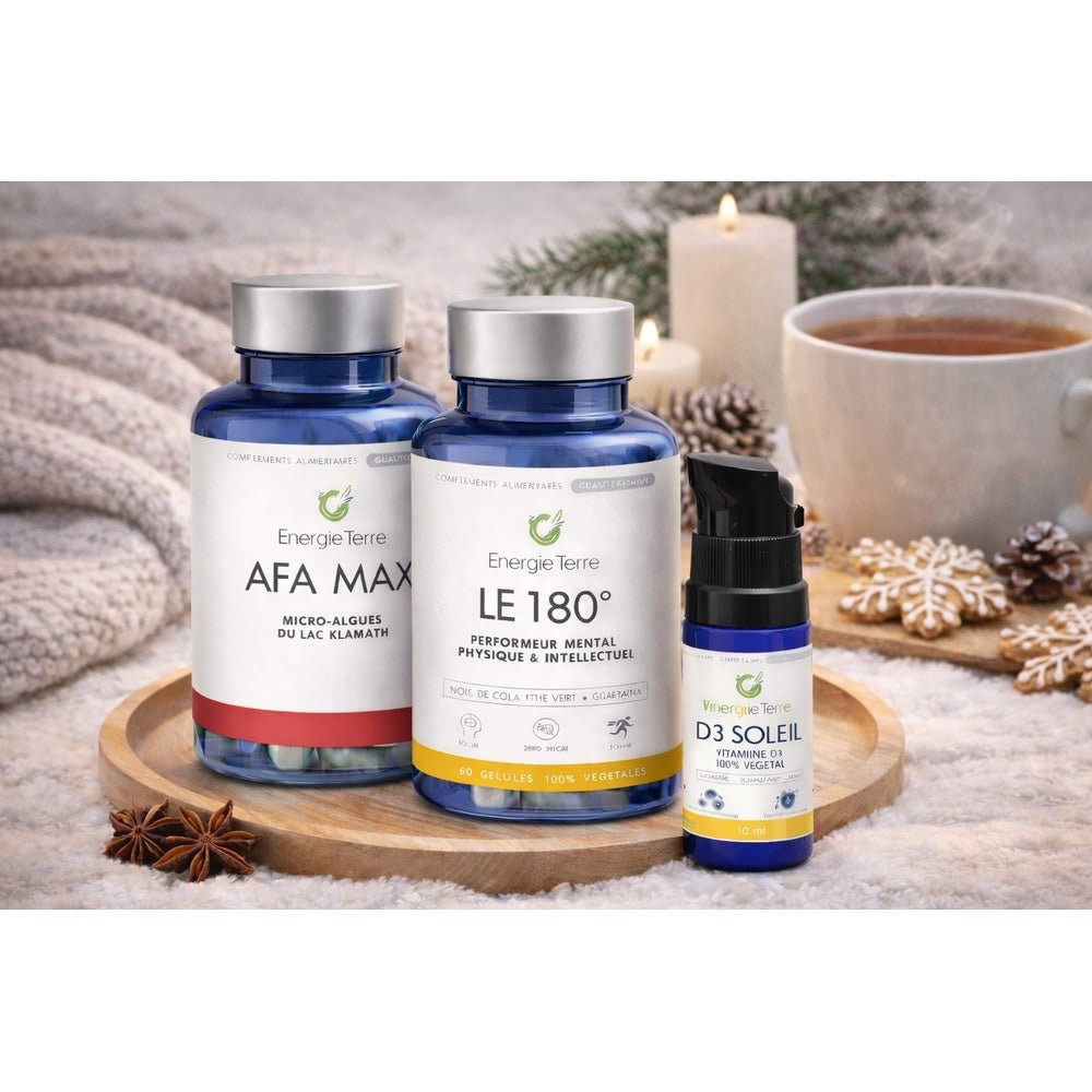 Pack Immunité Hiver - D3 Soleil + AFA MAX + Le 180° - Terre et Trésors