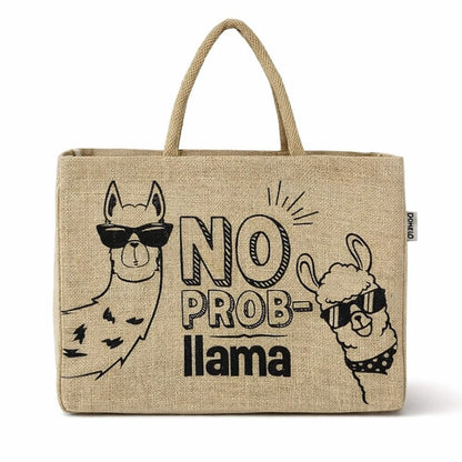 Sac en Jute Lama Humoristique | Sunsa Écologique - Terre et Trésors