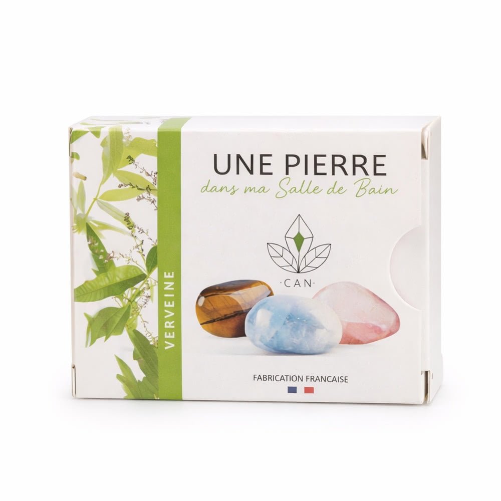 Savon Verveine Pierre Minérale 140g - Saponifié Froid Vosges - Terre et Trésors