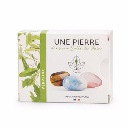 Savon Verveine Pierre Minérale 140g - Saponifié Froid Vosges - Terre et Trésors