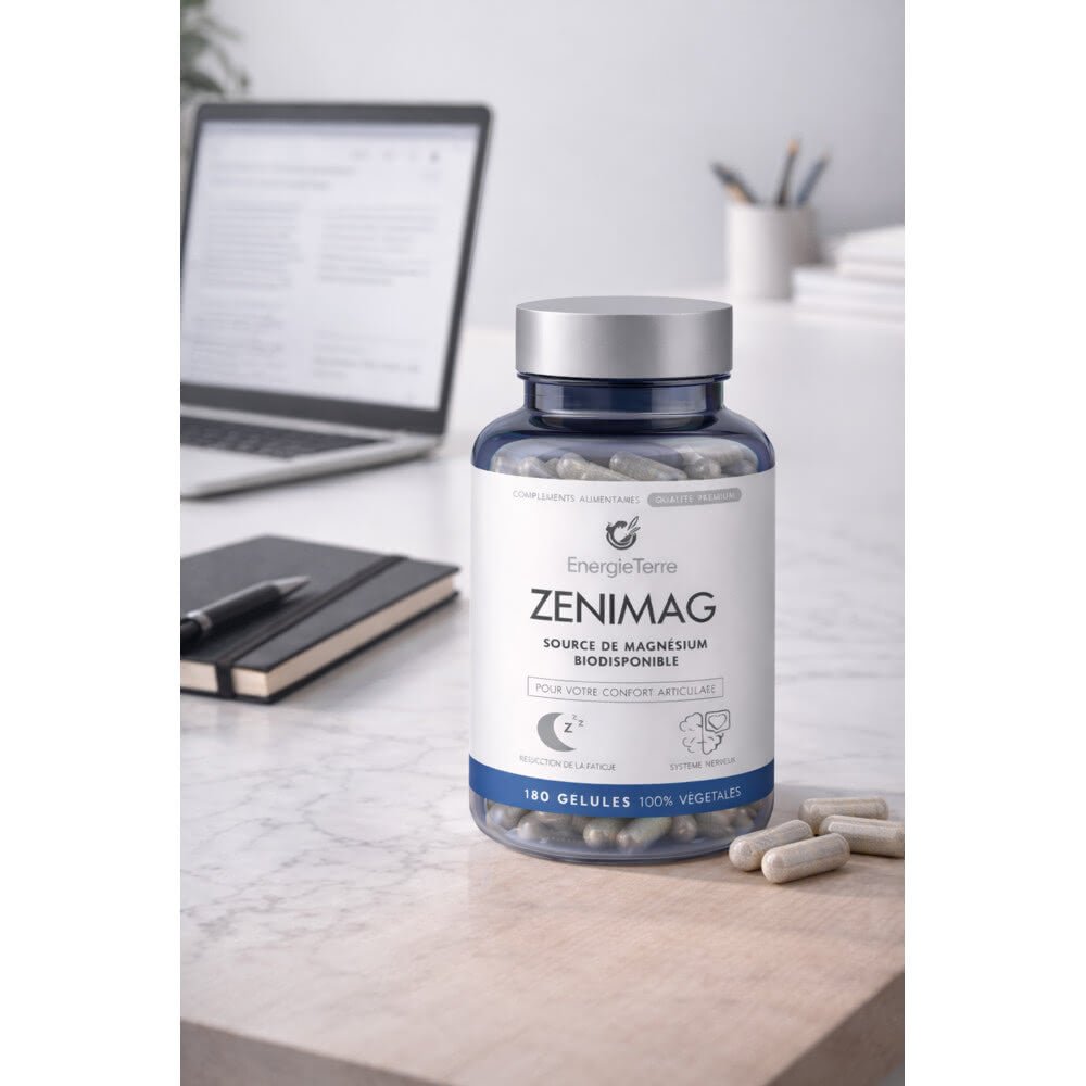 ZeniMag - Magnésium Naturel Haute Absorption - Terre et Trésors