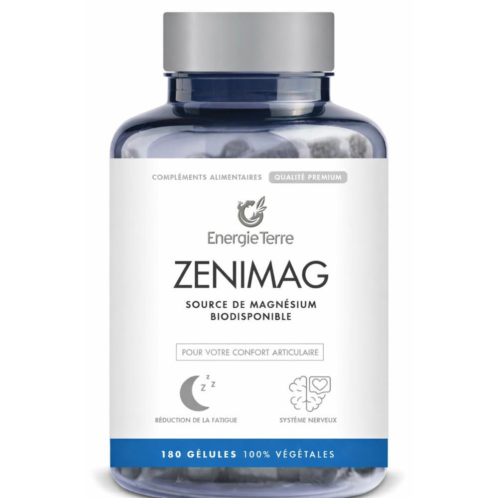 ZeniMag - Magnésium Naturel Haute Absorption - Terre et Trésors